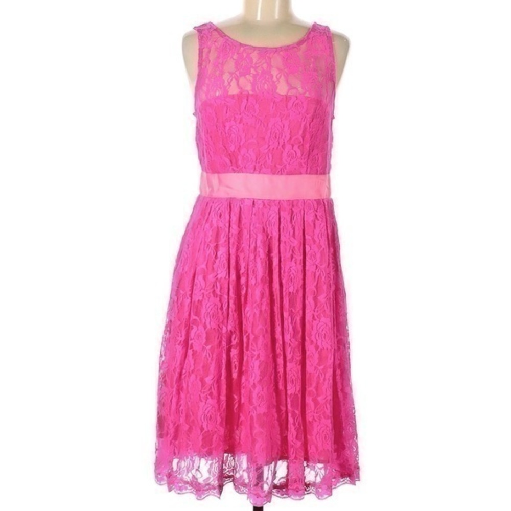 Aryeh Pink Lace Dress